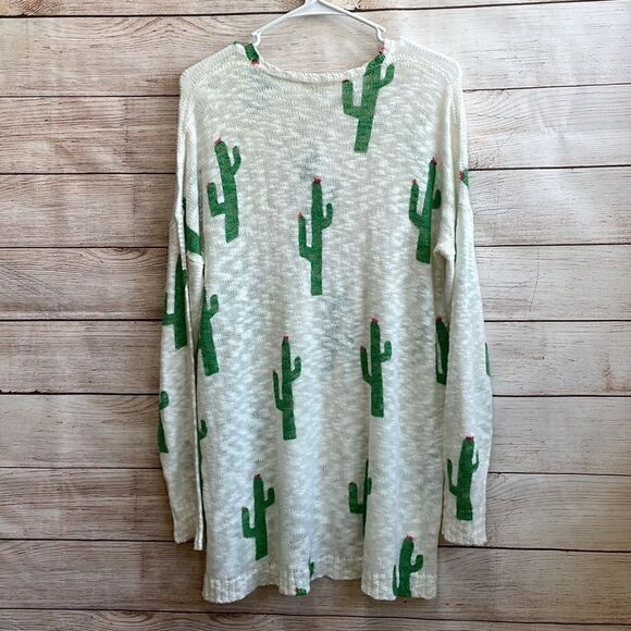 MUMU MELLOW CACTUS CREW VARSITY SWEATER - Picture 5 of 10